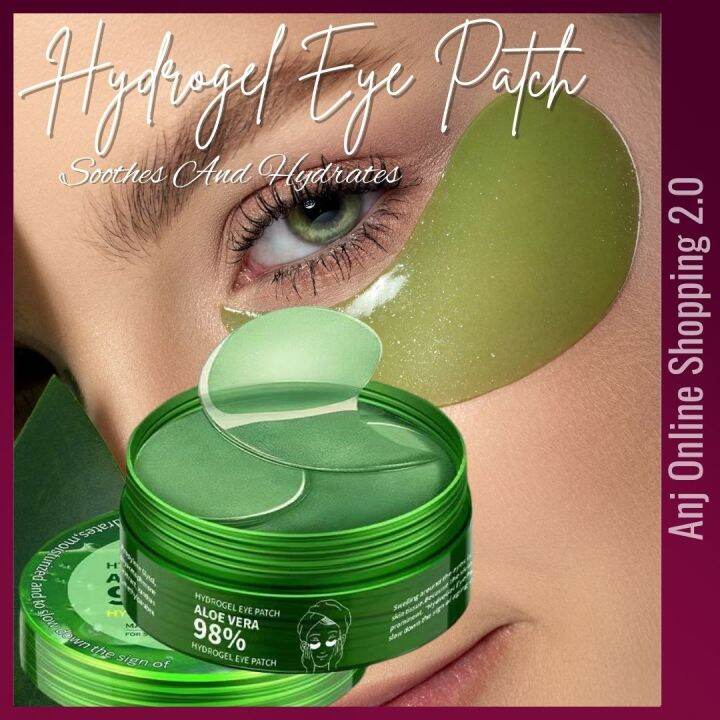 Hydrogel Eye Patch Aloe Vera For Soothing And Hydrates Skin Brightening