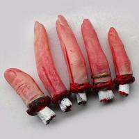 Hot Selling 5Pcs One Hand Terrible Severed Fingers Halloween Prop Bloody Chop Body Parts Party Accessories игрушки для детей