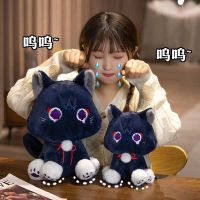 Game Genshin Impact Scaramouche Cat Plush Collection Model Purple Cat Doll Toy Plushine For Kid Birthday Gift