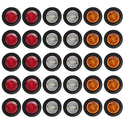 【CW】DRL 12V 24V LED Side Marker Light Camion Auto Trucks Lorry Trailer Bus Tail Brake Lamp Truck Accesorios Luces Traseras