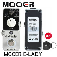 MOOER e-lady og Flanger Guitar Effect Pedal 2 Modes True Bypass Full Metal Shell Classic og flanger sound