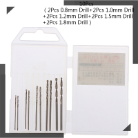 WonderfulBuyinge 10ชิ้น/กล่อง MINI Drill hss Bit 0.8MM-3.0mm STRAIGHT Shank PCB Twist Drill Bits set