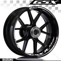 สติกเกอร์ติดดุมล้อสะท้อนแสงสำหรับ GSX250R Suzuki สติ๊กเกอร์ล้อดัดแปลงสติ๊กเกอร์ตกแต่งวงแหวนด้านในกันน้ำ