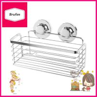 ตะกร้าสเตนเลสเหลี่ยม1ชั้นสุญญากาศKECH111KITCHEN RACK WITH SUCTION CUP KECH KECH111 STAINLESS STEEL **ลดราคาจัดหนัก **