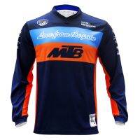 MTB เสื้อสเวตเชิ้ตสำหรับการแข่งรถบนถนนเสื้อสำหรับปั่นจักรยานแขนยาวของผู้ชายจักรยานเสือภูเขากลางแจ้งฤดูร้อนในสีน้ำเงินเข้ม