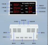 เครื่องตรวจจับ CO2ระบบไฟฟ้าดิจิตอลแบบพกพาเครื่องวัดก๊าซคาร์บอนไดออกไซด์ชาร์จไฟได้5อิน1แบตเตอรี่1000MAh หน้าจอที่มีคุณภาพอากาศใหม่เครื่องมือตรวจสอบแบบพกพา