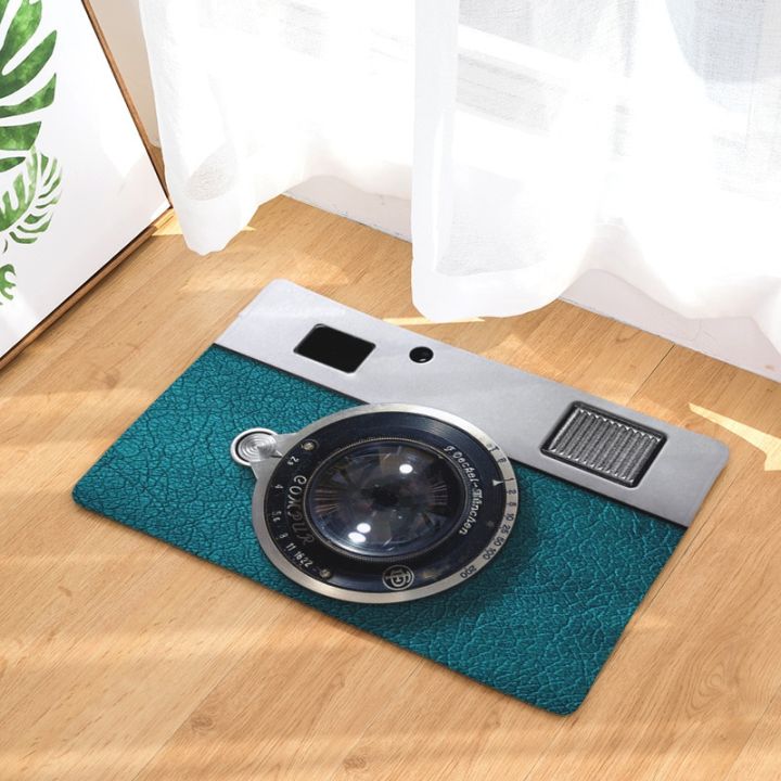 entrance-anti-slip-doormat-vintage-tv-magnetic-tape-music-cassette-r-decor-welcome-pad-water-absorption