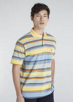 เสื้อโปโลแขนสั้นผู้ชายมีกระเป๋า Maximo Dente คอปก ลายริ้ว คลาสสิค สไตล์ยุโรป สำหรับผู้ใหญ่ รุ่น CV-55-1 เริ่มตั้งแต่Size S-8XL (jumbo)
