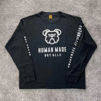 Men Women Dog Print T-shirt Human Made Long Sleeve T Shirt