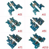 ขั้วต่อพอร์ตแท่นชาร์จ USB สายยืดหยุ่นสำหรับ Galaxy A01 A11 A21 A31 A21S A71 A51