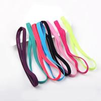 1 PC Candy Color Women Men Yoga Hair Bands Sports Headband Girls Blue Sport Anti-slip Elastic Rubber Sweatband Football Running Exercise Bands