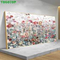 Full Square Round mosaic Diamond Painting Cross Stitch Colorful wild Flower Art 5D DIY Diamond Embroidery Large size YY5133