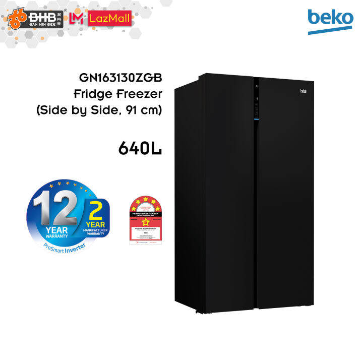 Beko GN163130ZGB Refridgerator / Fridge Freezer 640L Side by Side Door