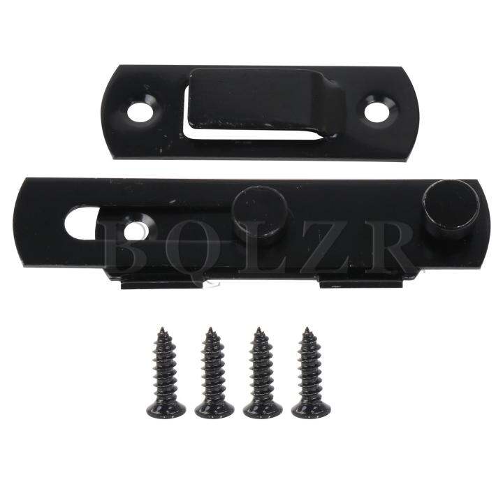 Sliding Door Window Lock Latch Set 360 Degree for Barn with Screws and Pin Black Lazada