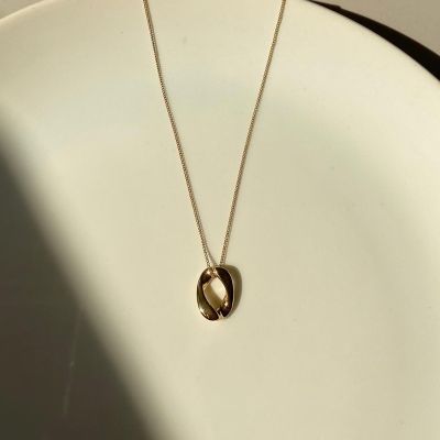 imean.store - Gold twisty necklace | สร้อยงานทองชุบ 14K ความยาว 41 cm + ปรับด้านหลังอีก 5 cm บริการเก็บเงินปลายทาง