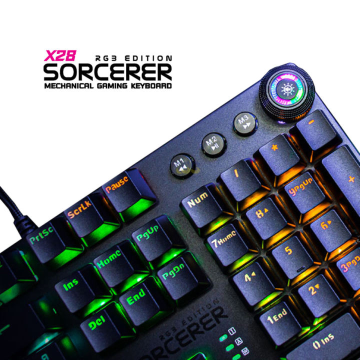 คีย์บอร์ด-คีย์บอร์ด-nubwo-x-sorcerer-nubwo-mechanical-keyboard-x-sorcerer-x28-rgb-mechanical-keyboard