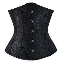 【CW】ใหม่ Gothic Corset ผู้หญิงเซ็กซี่ Underbust Corset ที่รัดเอว Corset Shaper งานแต่งงานขนาดพิเศษ Corpete Corselet สีดำสีขาว S 3XL 1 1 1