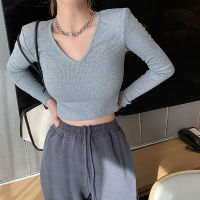 2021 Autumn T Shirt Women Elasticity Oversized T-Shirt Woman Clothes Female Tops Long sleeve Womens tube top knit Canale