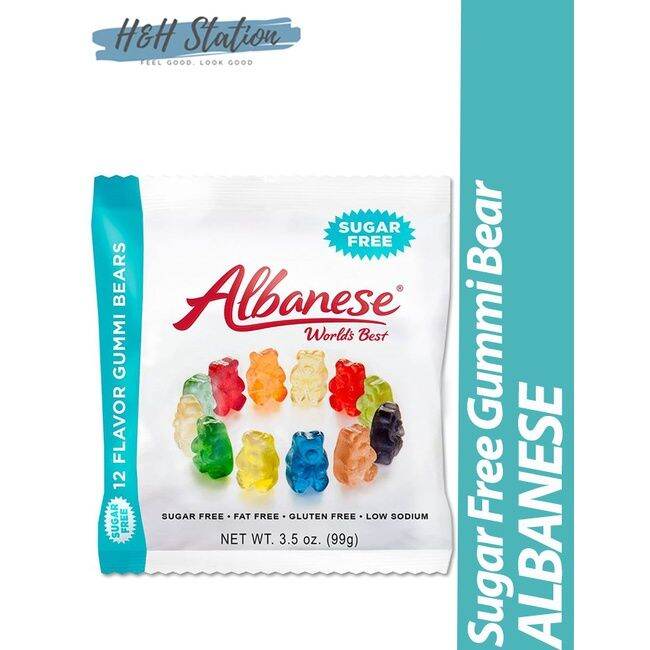 Sugar Free Zero Sugar Fat Free Gluten Free Low Sodium Albanese 12