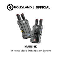 [Hollyland ใหม่ล่าสุด] Mars 4K Wireless Transmitter Receiver 5G ่ชุดส่งสัญญาณวิดีโอภาพไร้สาย, 3G-SDI/HDMI, UHD 4Kp30/1080p60, Support Decimal-point, 450FT Range 66ms Delay, 8-Bit 422/424, 4 App Monitoring(1