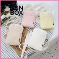 SUN BOX สำหรับผู้หญิง ผ้าใบแคนวาส สีทึบทึบ เล็กๆน้อยๆ กระเป๋า Crossbody กระเป๋าสะพายไหล่แบบสั้น กระเป๋าถือแบบถือ กระเป๋าใส่โทรศัพท์