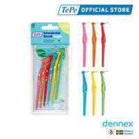 TePe Angle แปรงซอกฟัน ด้ามยาว แปรงซอกฟันเทเป้ แองเกิ้ล แพ็ค 6 ชิ้น by Dennex