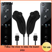 ร้าน VERFZM 2 In 1สำหรับ Nintendo Wi/wii U จอยสติ๊ก ABS สีแดง/น้ำเงินสำหรับจอยควบคุมเกมชุดในตัวสีขาว/ชมพูเกมแพดไร้สายเกมวิดีโอเกม