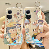 เคสโทรศัพท์สุดหรูสำหรับ OPPO Reno ปลอกอ่อนซิลิโคนแวว Rhinestone 10/5G OPPO Reno 10 / 10 Pro / 10 Pro + 2023พร้อมสายรัดข้อมือ10Pro Oppo Reno ซันเกิร์ลเคสโทรศัพท์มือถือบวก5G