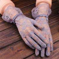 Gift Accessory Driving Dress Wedding Mittens Girl Sunscreen Finger Full Gloves Sexy Party Lace Women Fashion New