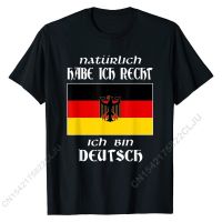 Ich Bin Deutsch T-shirt Funny German Language Germany Saying Cal T Shirt Cotton Man Tshirts Cal Brand New