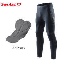 Santic กางเกงปั่นจักรยานสำหรับผู้ชาย4D กางเกงฟองน้ำยาวปั่นจักรยาน MTB กางเกงปั่นจักรยานกางเกงกีฬากลางแจ้งระบายอากาศจักรยาน K9MD092H