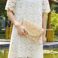 Summer Beach Vacation Clutches Bags for women Hand Knitted Rattan Straw Women Handbags New Fashion Luxury Bag Woman Wallet