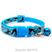 Wholesale 24pcs Adjustable Camo Dog Collars for Small Dogs ID Tags Collar With Bell Polyester Necklace Leash Pet Puppy Dog Cats