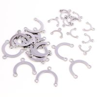 50pcs 9.5x10mm/15x16mm No Fade 316 Stainless Steel Three Hole Earrings findings Earwire Accessories jewelry making Accessories