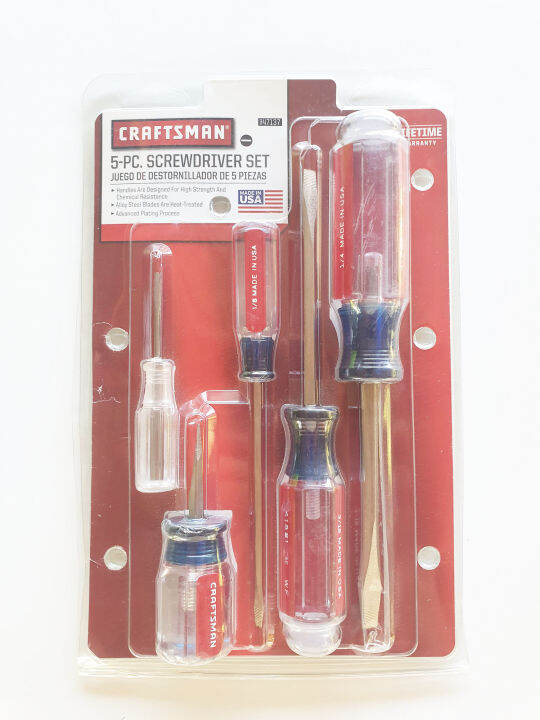 Craftsman Screwdriver Set, 5 Piece (947137) Lazada PH