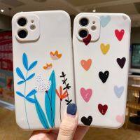 [WDB]♀☬เคสลูกกวาดลายดอกไม้/หัวใจ,เคสโทรศัพท์สำหรับ iPhone 6 6S 7 8 Plus XR X Xs 11 12 Pro Max SE 2020