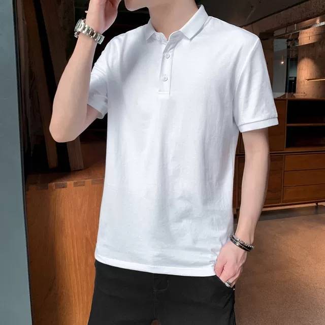 เสื้อโปโลสีขาว-เสื้อคอปก-polo-st02-white