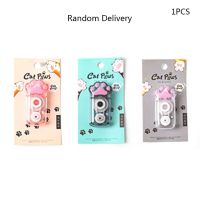 【CW】 H05B Cute Cat Paw Correction Tape Stationery Corrector Student Altered Tapes Kawaii School Office Supplies