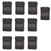 F18255-10 10PCS BX100 1-8S Lipo Battery Voltage Tester/ Low Voltage Buzzer Alarm/ Battery Voltage Checker with Dual Speakers