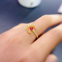 Natural ruby ring 925 silver exquisite style best selling quality classic style