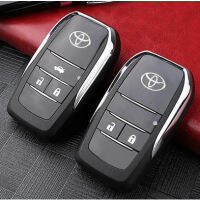 [ รุ่น 2 , 3 และ 4 ปุ่ม  ]กรอบกุญแจ TOYOTA เคสกุญแจรถยนต์ กรอบกุญแจพับ ซองใส่กุญแจรถ สำหรับ Toyota Vios Wish Altis Camry Commuter Rav4 Yaris Fortuner