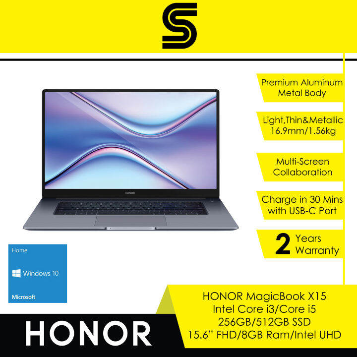 Honor MagicBook X15 laptop i3 / i5 /Intel Core i3-10110U / Intel Core ...