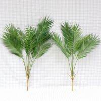 Green Artificial Palm Leaf Plastic Plants Tropical Tree Branch Fake Plants Jungle Home Garden Decor Wedding Decoration Accessory