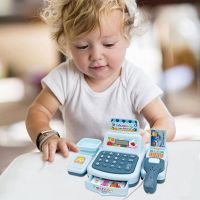 Electronic Children Pretend Play House Toys Simulation Supermarket Cash Register Game Toy Lighting And Sound Effects Toy for Kid