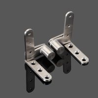 Stainless Steel Rotation Door Hinges Page Hidden Heavy Duty Pivot Hinge Doors Catches Latch Adjustable Up Down Hinge Furniture Door Hardware  Locks