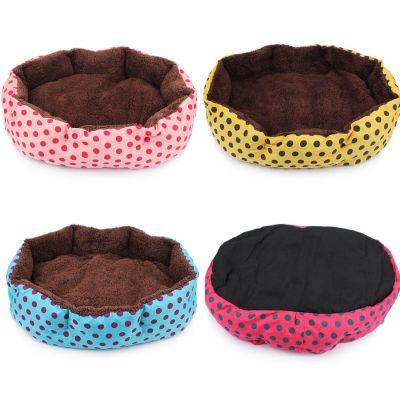 [pets baby] เตียงสัตว์เลี้ยง WarmBed Dog Cat Bed Soft WoolDesign Pet Nest With Removable Mats OctagonalKennel Cat Dog Sofa Bed