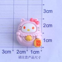 100ชิ้น Hello Kitty เครื่องประดับ Diy Sanrio อนิเมะน่ารักหัวใจของฉันทำนองการ์ตูนน่ารัก Kuromi เคสโทรศัพท์แพทช์ของเล่นสำหรับเด็กผู้หญิง