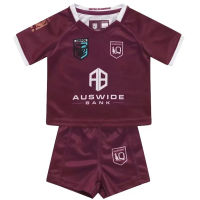 2022 2023 QLD Maroons Rugby Jersey Kids Kit Home Shirt Shorts Size:16-26