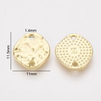 5pcs 10pcs Alloy Links connectors Flat Round Light Gold 11.5x11x2mm Hole: 1.4mm Jewelry Making DIY