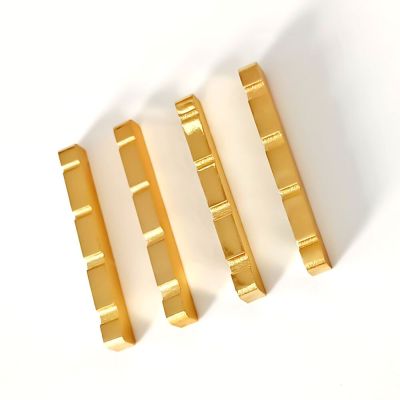 ；‘【；。 4/5/6 String Brass Nut And Saddle String Multi Size Brass  Plated For Electric Guitar, Acoustic Guitar, Bass Guitar Parts
